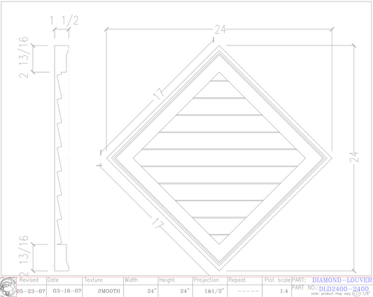 Diamond Louver | DLD2400-2400