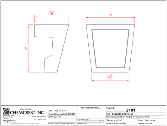 Louver Keystone | G101