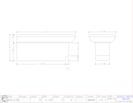 Dentil Block | DB439