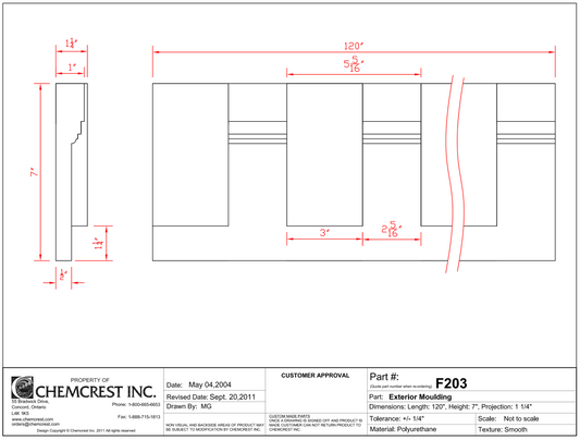 Dentil Moulding | F203