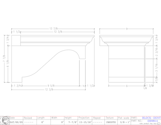 Dentil Block | DB9814