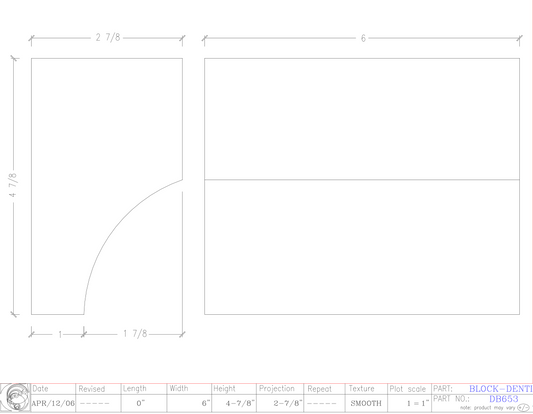 Dentil Block | DB653