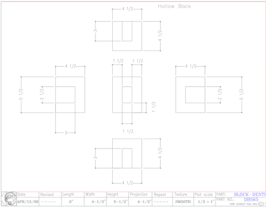 Dentil Block | DB565