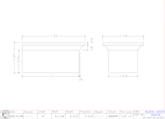 Dentil Block | DB548