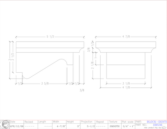 Dentil Block | DB536