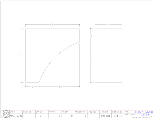 Dentil Block | DB488