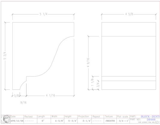 Dentil Block | DB466