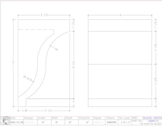 Dentil Block | DB8117