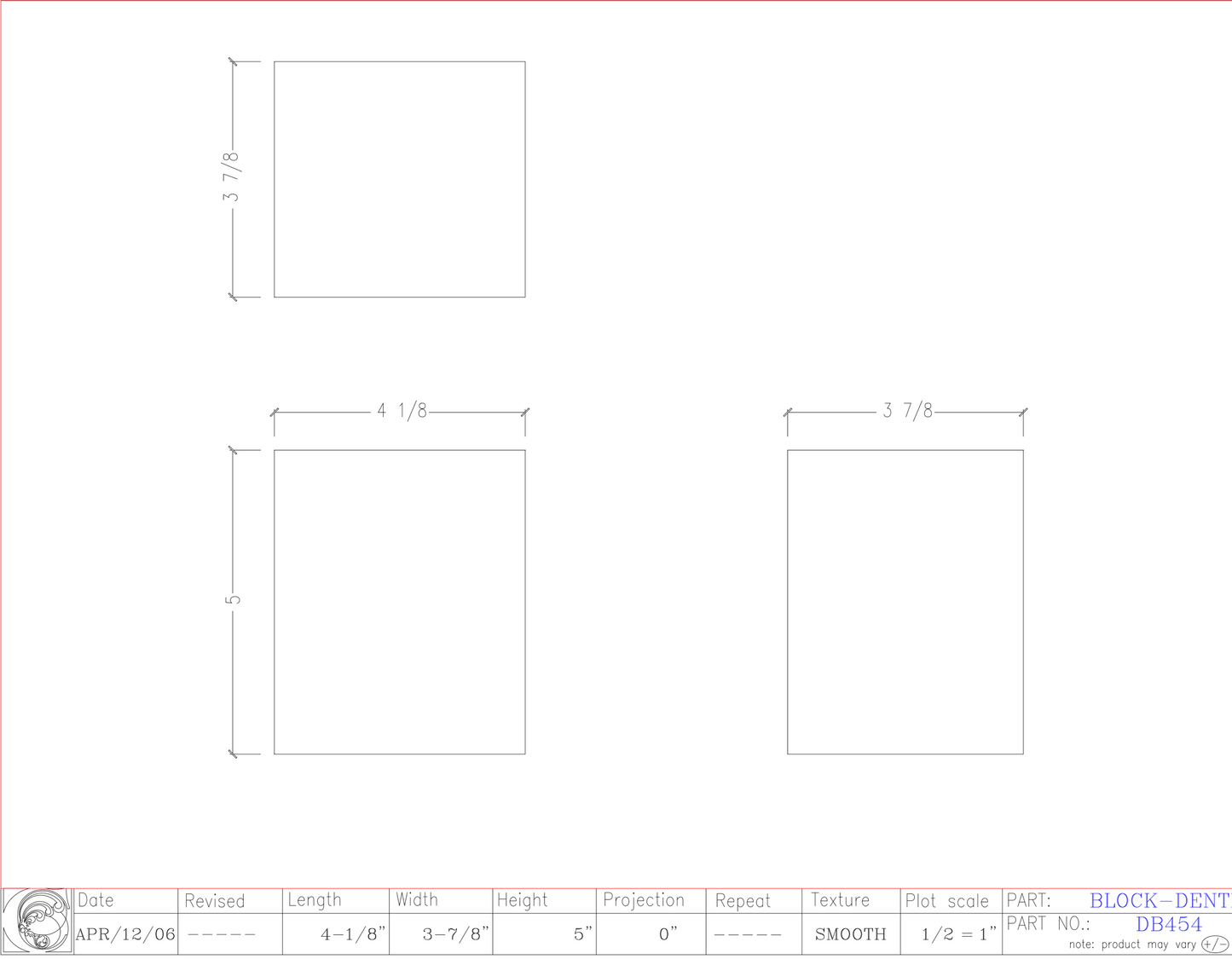 Dentil Block | DB454