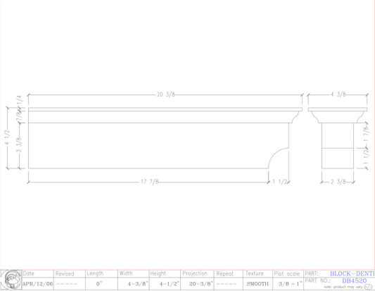 Dentil Block | DB4520