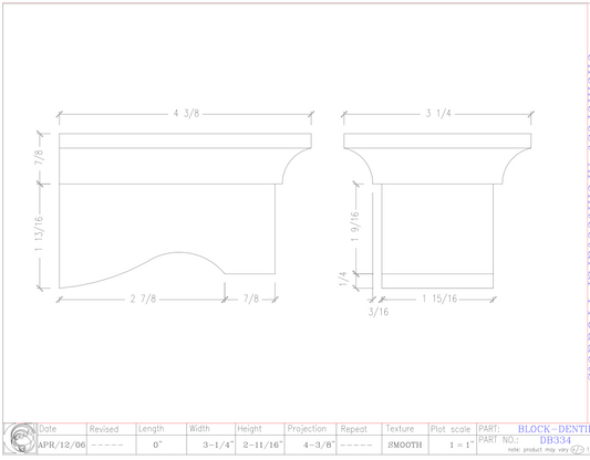 Dentil Block | DB334