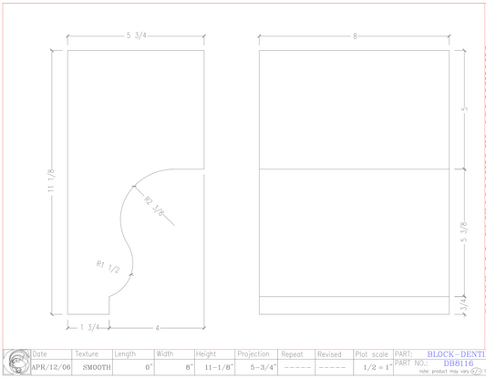 Dentil Block | DB8116