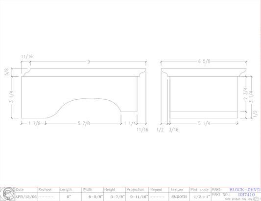 Dentil Block | DB7410