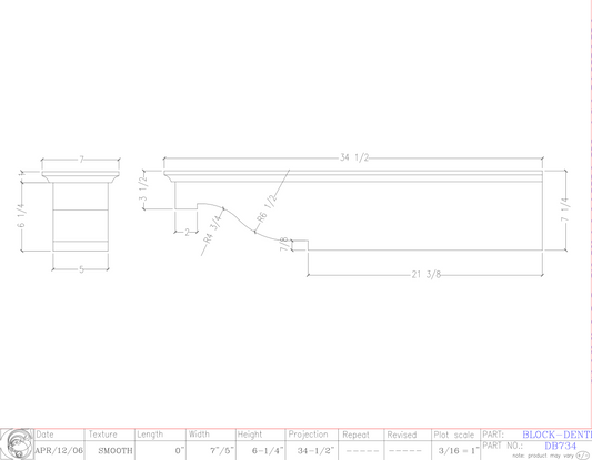Dentil Block | DB734
