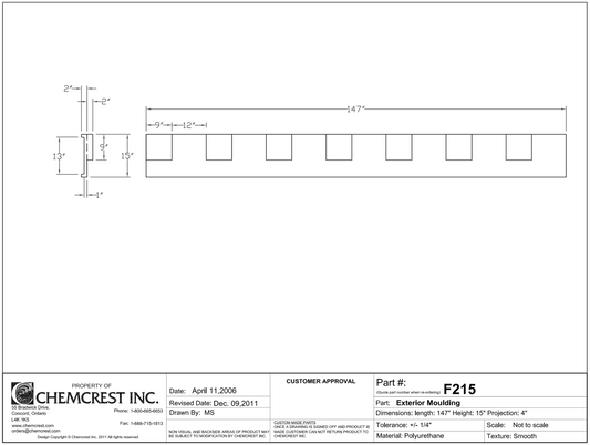 Dentil Moulding | F215
