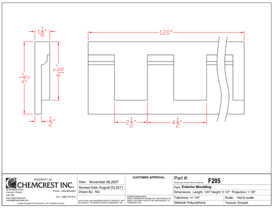 Dentil Moulding | F205