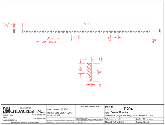 Dentil Moulding | F204