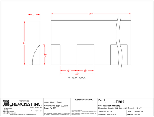 Dentil Moulding | F202