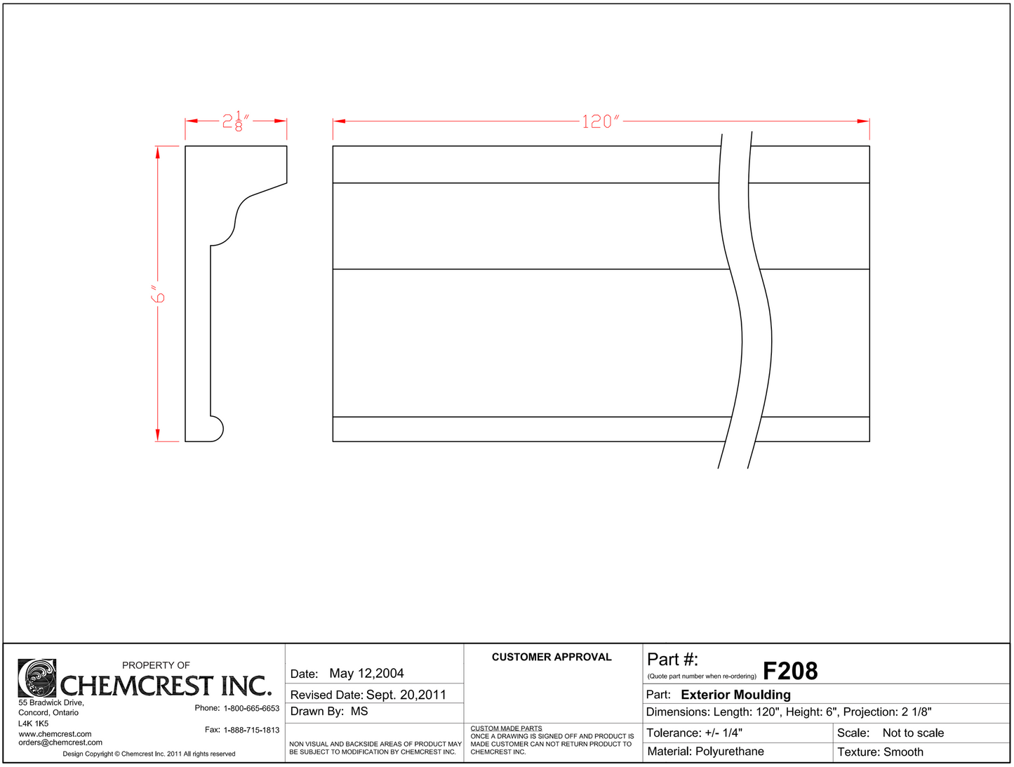 Wyndham Moulding | F208