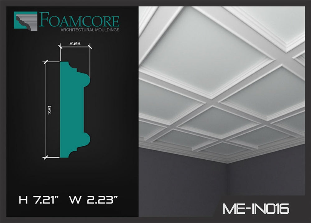 Shallow Bar Coffered Ceiling 2.23x7.21