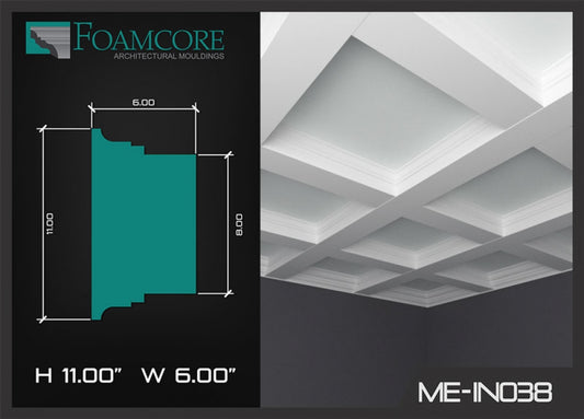 Smooth Bottom Coffered Ceiling 6x11