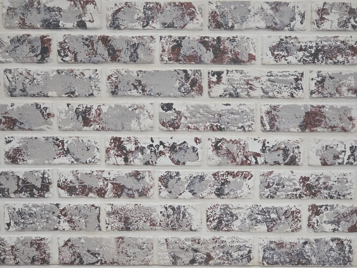 White | Beige Tone - Faux Brick Panels | 5.5 sq ft