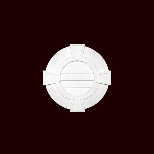 Closed Round Louver with Keystones