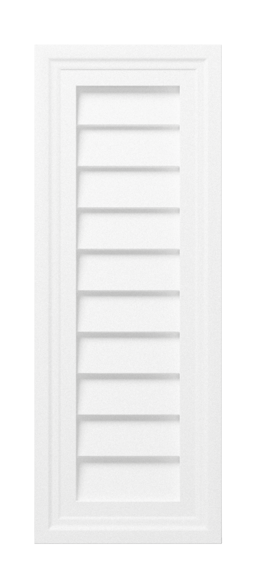 Decorative Rectangle Louver CRL0900-2400, 9 in x 24 in, front view