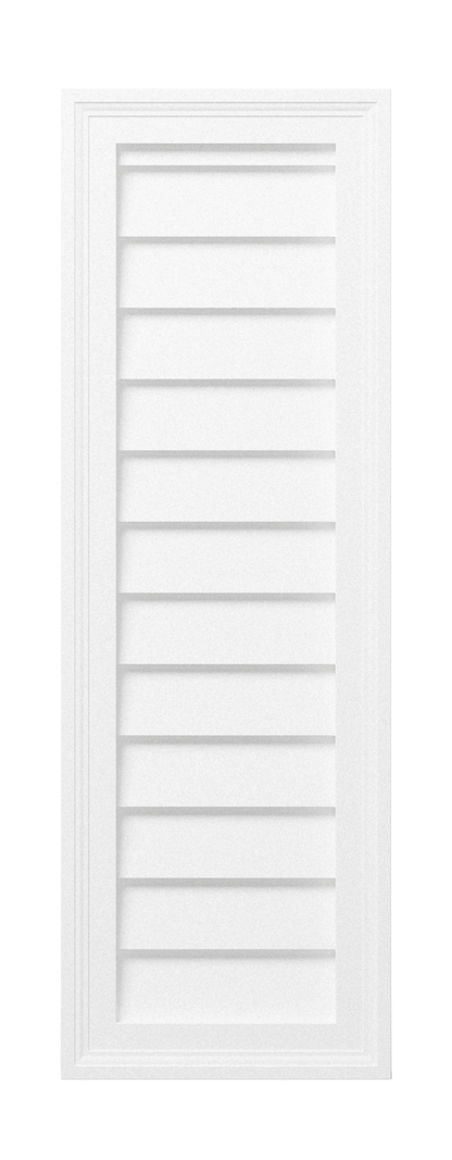 Decorative Rectangle Louver CRL1236, 12 in x 36 in, front view
