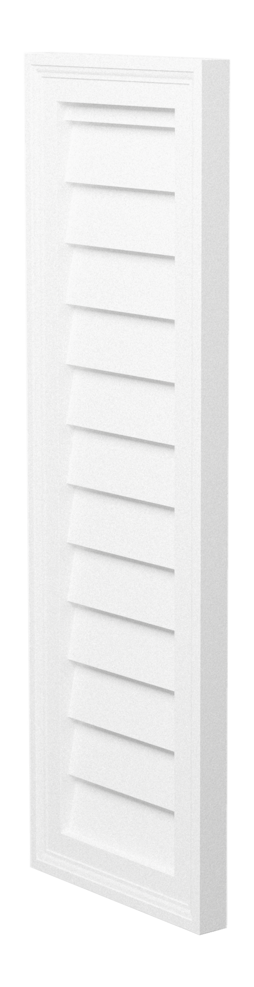 Decorative Rectangle Louver CRL1236, side view showing the 1 1/2 in projection