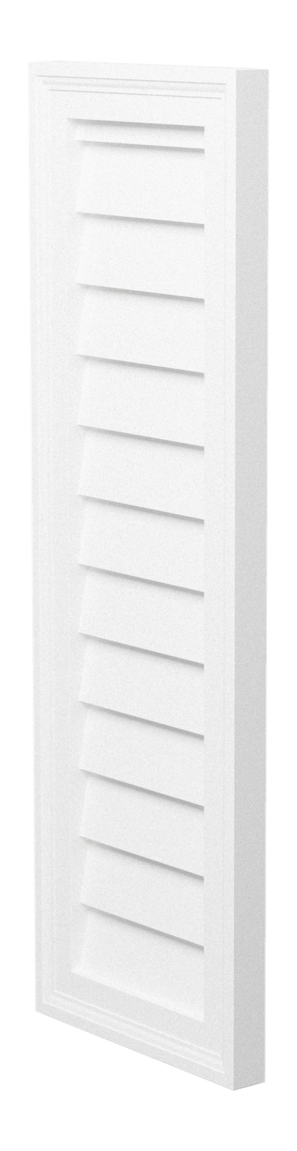 Decorative Rectangle Louver CRL1236, side view showing the 1 1/2 in projection