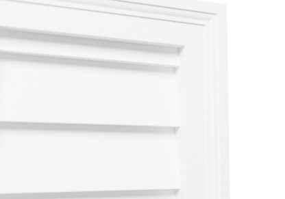 Decorative Rectangle Louver CRL1236, close-up of the closed slats