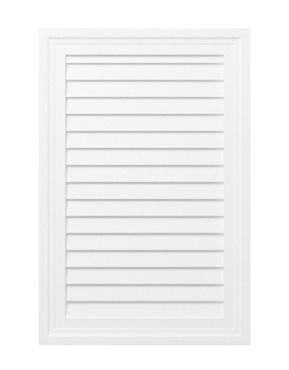 Decorative Rectangle Louver CRL1624, 16 in x 24 in, front view
