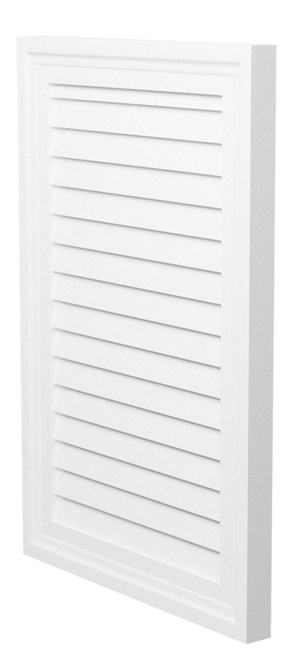 Decorative Rectangle Louver CRL1624, side view showing the 1 5/16 in projection