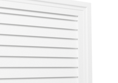 Decorative Rectangle Louver CRL1624, close-up of the closed slats