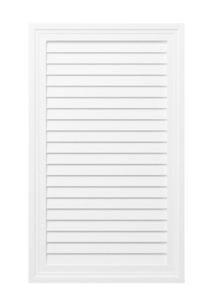 Decorative Rectangle Louver CRL1830, 18 in x 30 in, front view