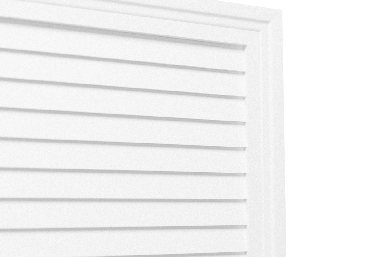 Decorative Rectangle Louver CRL1830, close-up of the closed slats