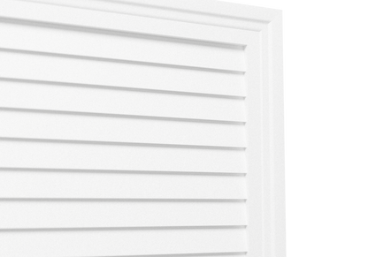 Decorative Rectangle Louver CRL1830, close-up of the closed slats