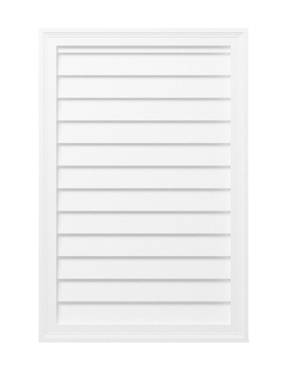 Decorative Rectangle Louver CRL2436, 24 in x 36 in, front view