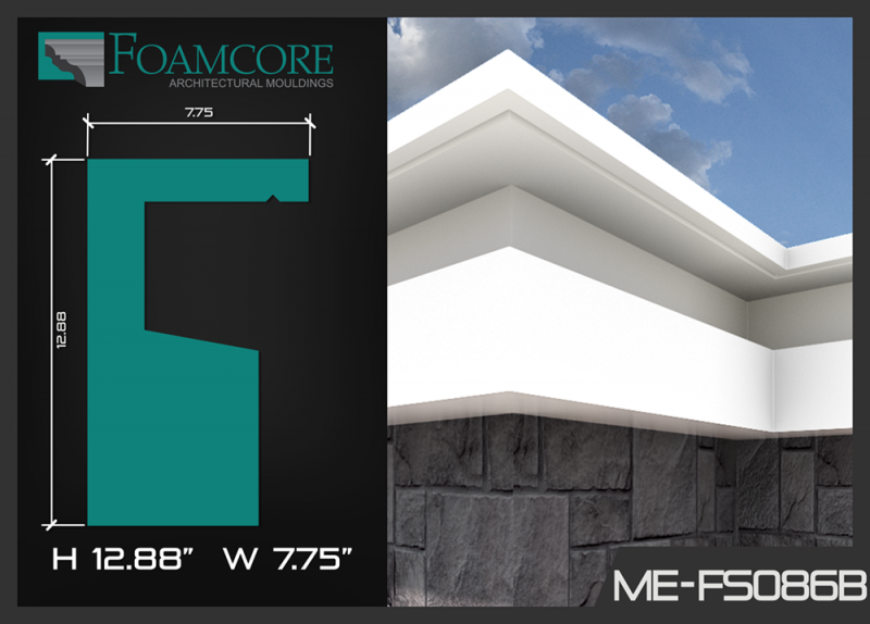 Flat Stock Cornice | ME-FS086-B