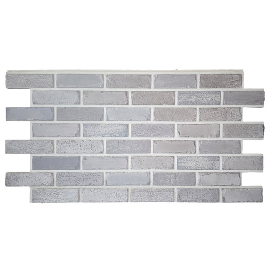 White | Beige Tone - Faux Brick Panels | 5.5 sq ft