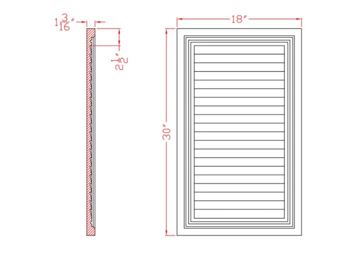 Decorative Rectangular Louver | G41