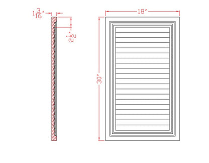 Decorative Rectangular Louver | G41