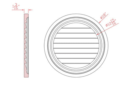 Decorative Round Louver | G4