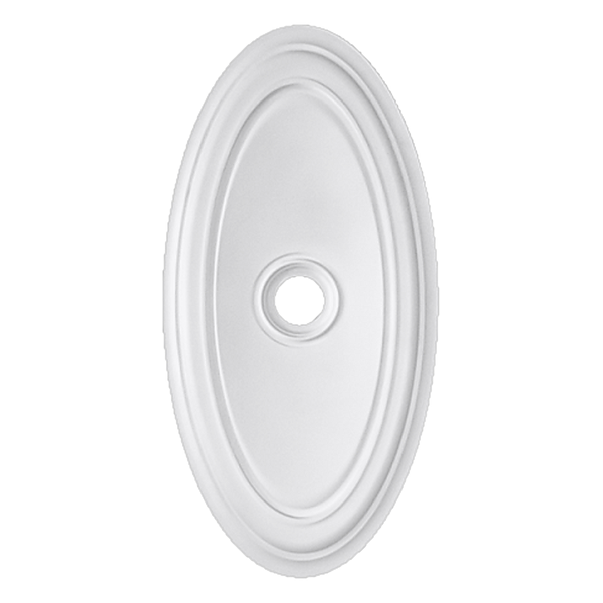 ME-CM-124 24" x 48" oval ceiling medallion, Foamcore