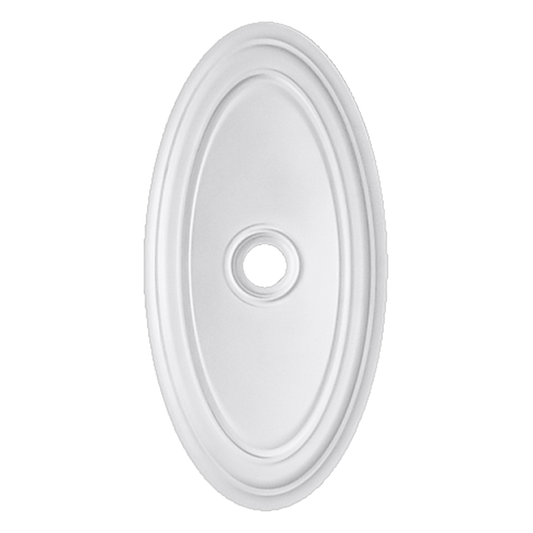 ME-CM-124 24" x 48" oval ceiling medallion, Foamcore