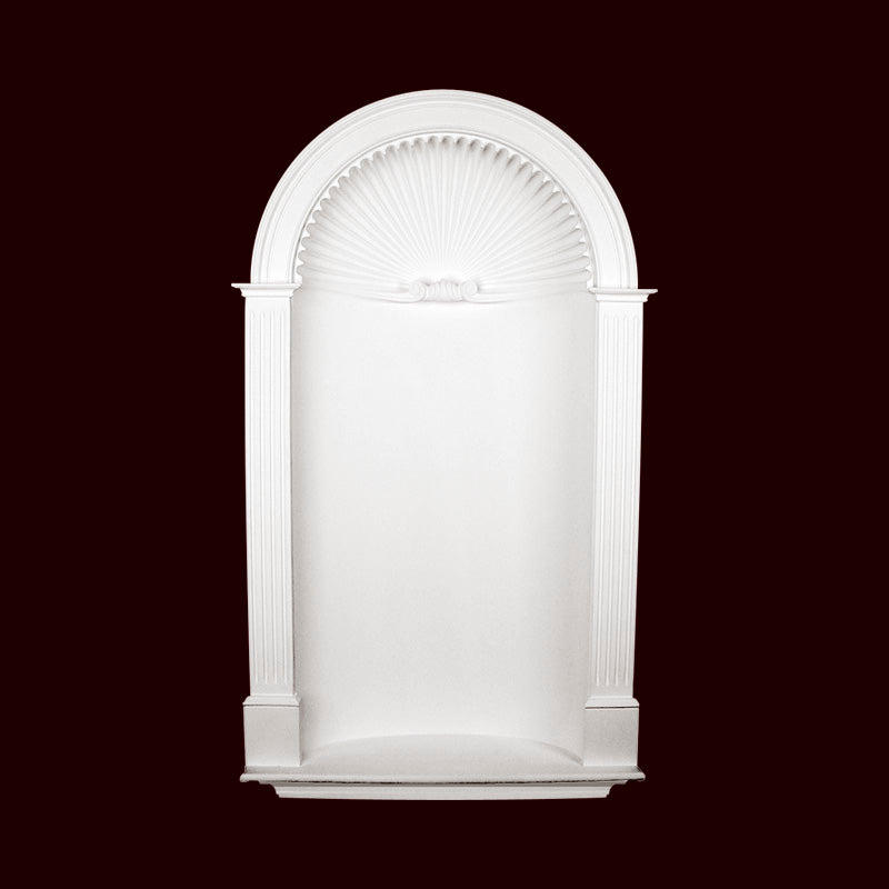 Complete Large Shell Niche With Pilasters | N13561-C1