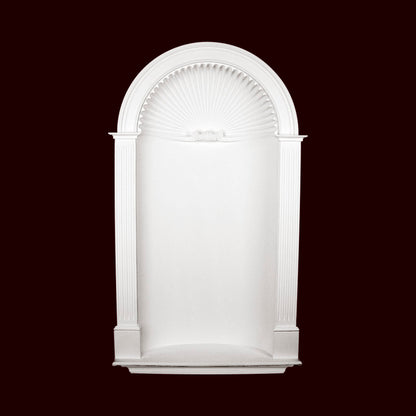 Complete Large Shell Niche With Pilasters | N13561-C1