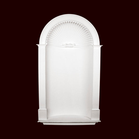 Complete Large Shell Niche With Pilasters | N13561-C1