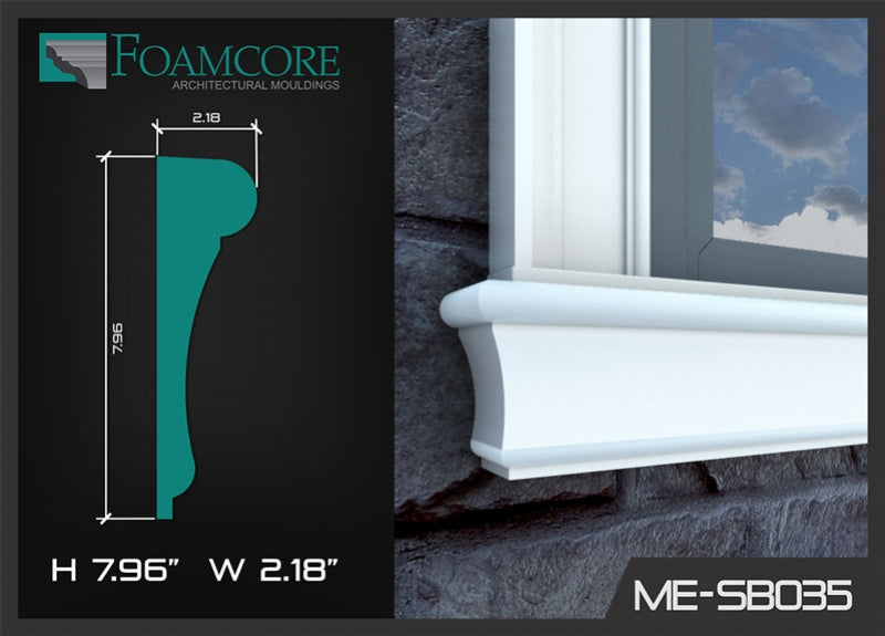 Window Sill | ME-SB035 – FOAMCORE ARCHITECTURAL ELEMENTS